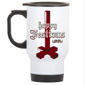 Happy Festivus For The Rest Of Us Christmas Stainless Steel Travel Mug