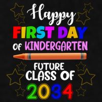 Happy First Day Of Kindergarten Future Class Of 2034 Ladies PosiCharge Tri-Blend Wicking Tank