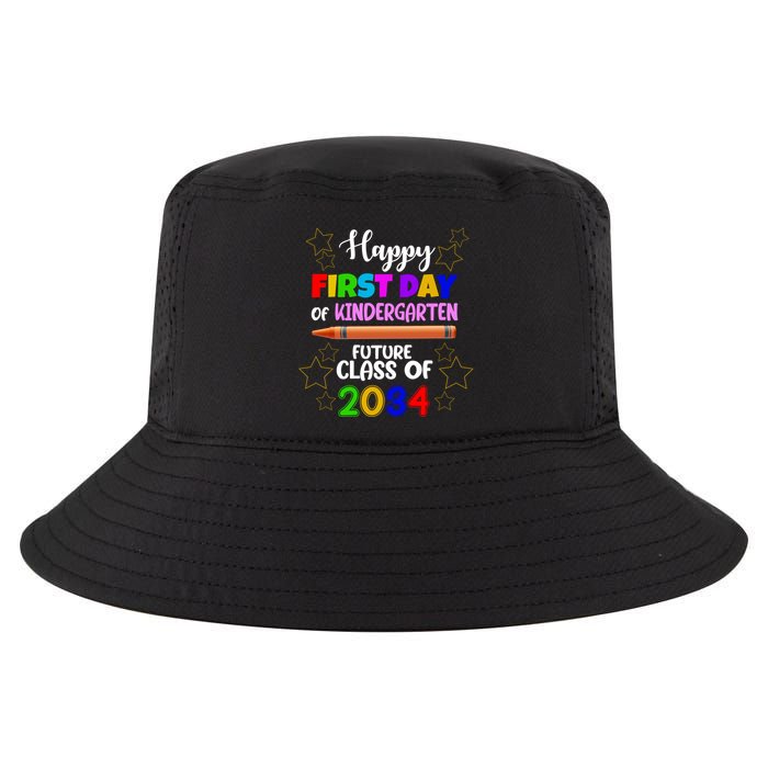 Happy First Day Of Kindergarten Future Class Of 2034 Cool Comfort Performance Bucket Hat