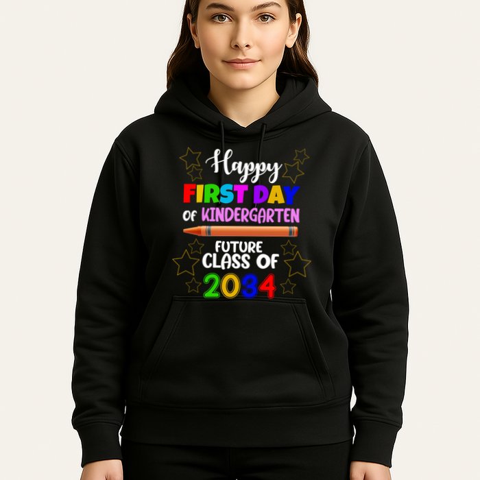 Happy First Day Of Kindergarten Future Class Of 2034 Hoodie