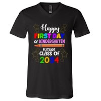 Happy First Day Of Kindergarten Future Class Of 2034 V-Neck T-Shirt