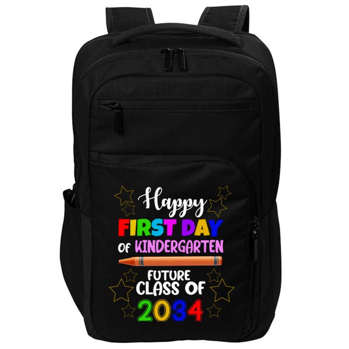 Happy First Day Of Kindergarten Future Class Of 2034 Impact Tech Backpack