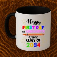 Happy First Day Of Kindergarten Future Class Of 2034 Mug