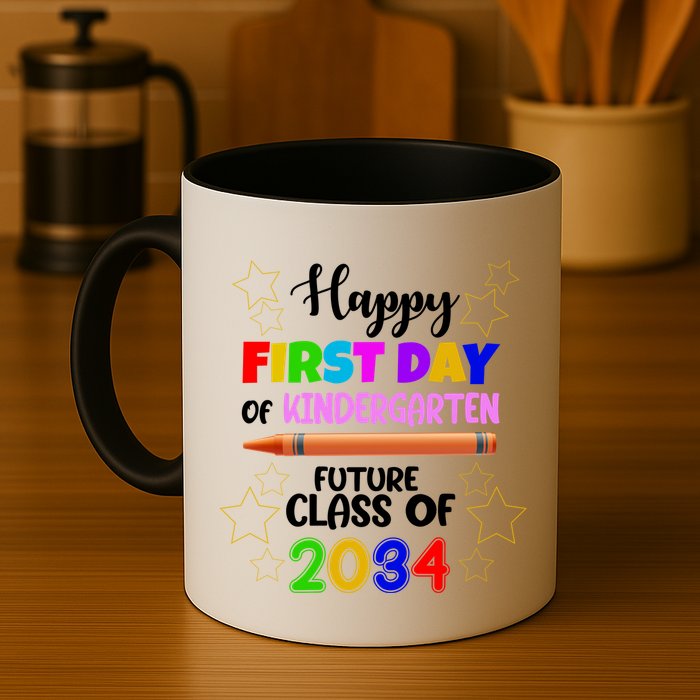 Happy First Day Of Kindergarten Future Class Of 2034 Mug