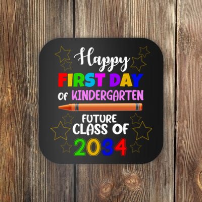 Happy First Day Of Kindergarten Future Class Of 2034 Coaster