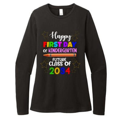 Happy First Day Of Kindergarten Future Class Of 2034 Womens CVC Long Sleeve Shirt