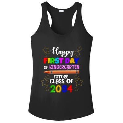 Happy First Day Of Kindergarten Future Class Of 2034 Ladies PosiCharge Competitor Racerback Tank