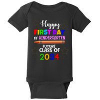 Happy First Day Of Kindergarten Future Class Of 2034 Baby Bodysuit