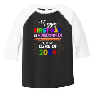 Happy First Day Of Kindergarten Future Class Of 2034 Toddler Fine Jersey T-Shirt