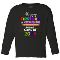 Happy First Day Of Kindergarten Future Class Of 2034 Toddler Long Sleeve Shirt