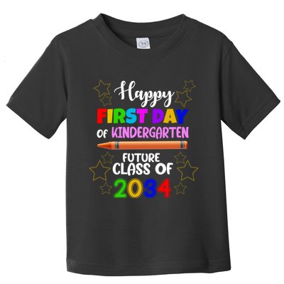Happy First Day Of Kindergarten Future Class Of 2034 Toddler T-Shirt