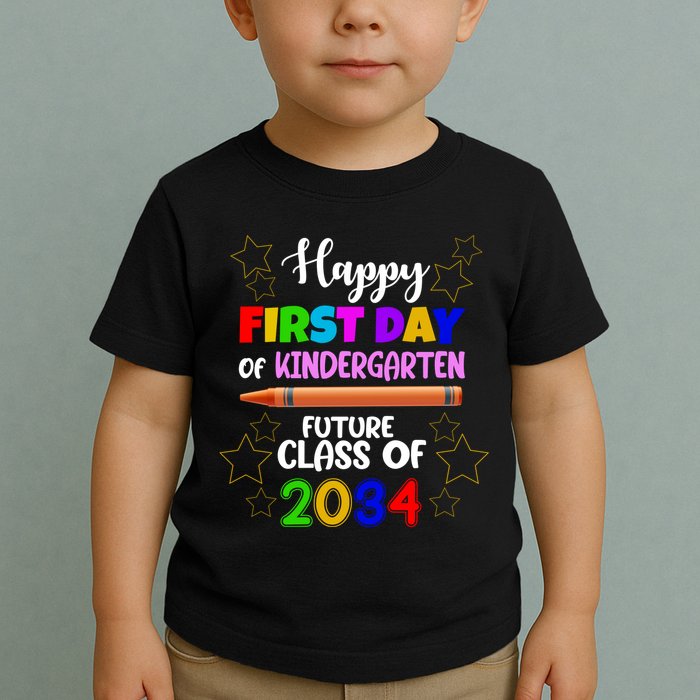 Happy First Day Of Kindergarten Future Class Of 2034 Toddler T-Shirt