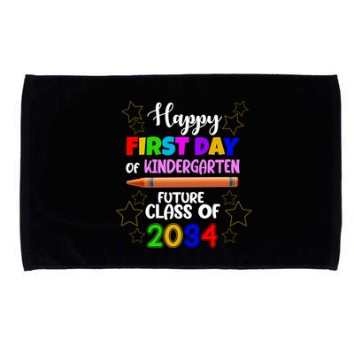 Happy First Day Of Kindergarten Future Class Of 2034 Microfiber Hand Towel