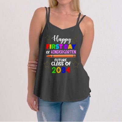 Happy First Day Of Kindergarten Future Class Of 2034 Women's Strappy Tank