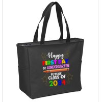 Happy First Day Of Kindergarten Future Class Of 2034 Zip Tote Bag