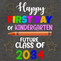 Happy First Day Of Kindergarten Future Class Of 2034 Vector Backpack