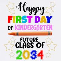 Happy First Day Of Kindergarten Future Class Of 2034 Garment-Dyed Sweatshirt