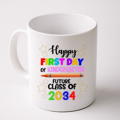 Happy First Day Of Kindergarten Future Class Of 2034 Coffee Mug