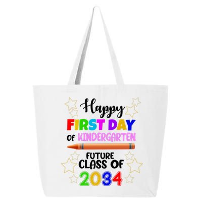 Happy First Day Of Kindergarten Future Class Of 2034 25L Jumbo Tote