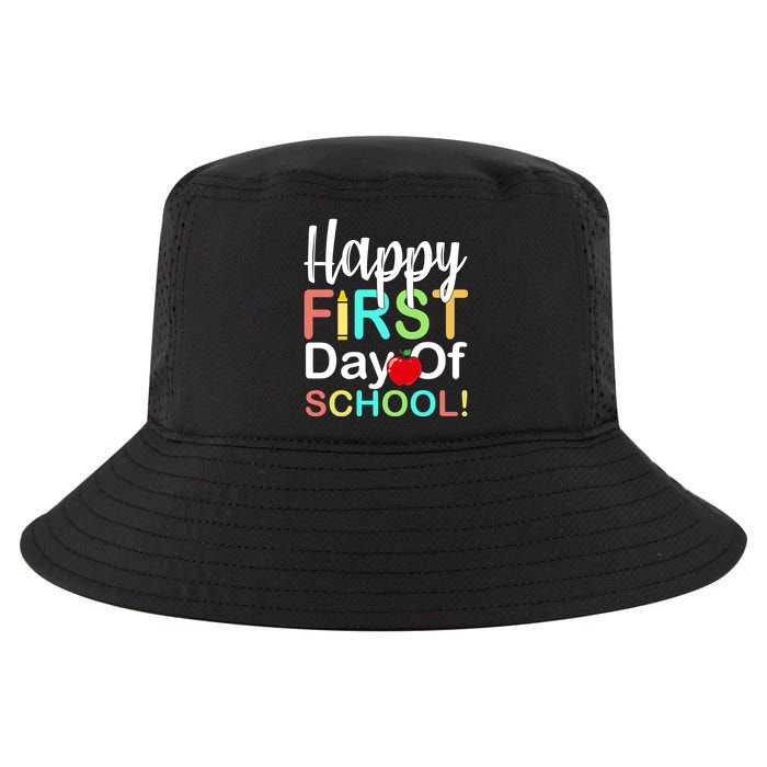 Happy First Day Of School Cool Comfort Performance Bucket Hat