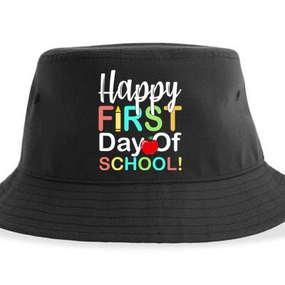 Happy First Day Of School Sustainable Bucket Hat