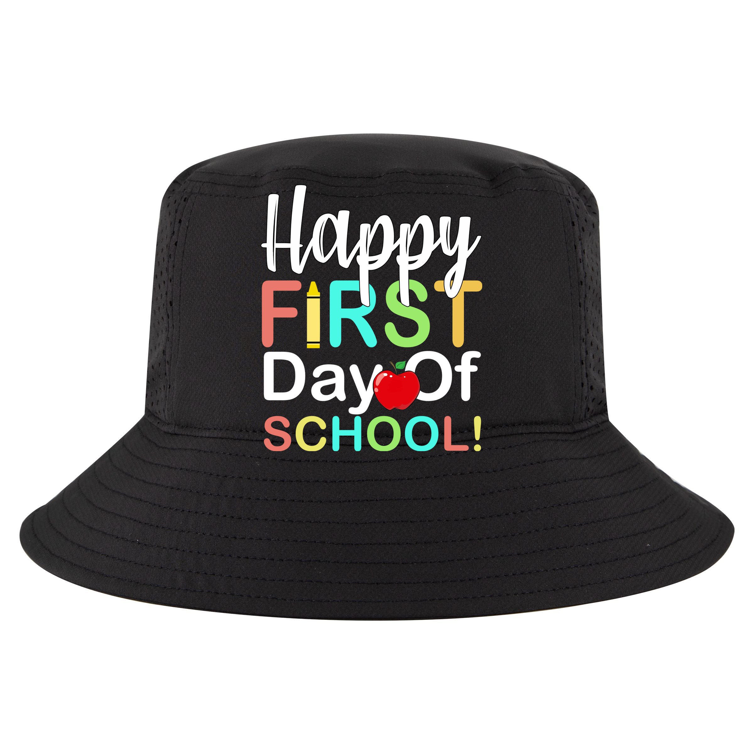 Happy First Day Of School Sustainable Bucket Hat