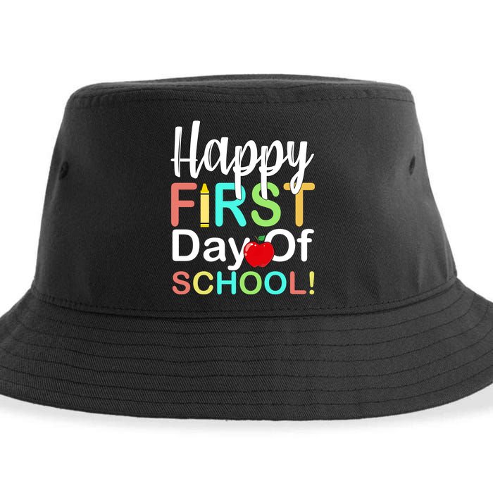 Happy First Day Of School Sustainable Bucket Hat