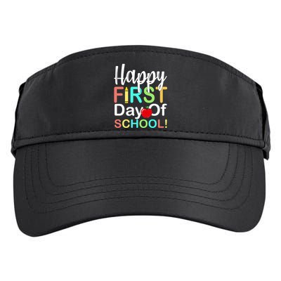 Happy First Day Of School Adult Drive Performance Visor