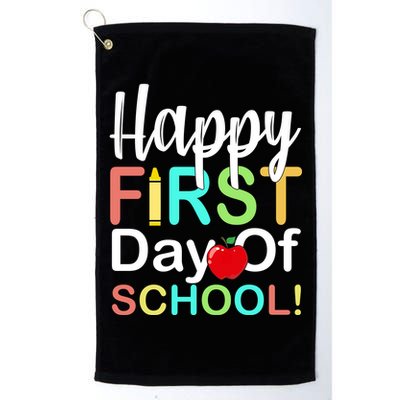 Happy First Day Of School Golf Towel