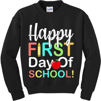 Happy First Day Of School Kids Sweatshirt