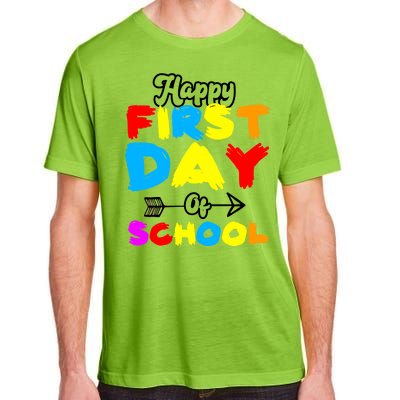 Happy First Day Of School Funny Back To School Adult ChromaSoft Performance T-Shirt