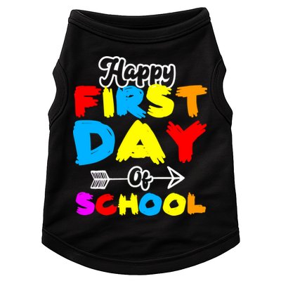 Happy First Day Of School Funny Back To School Doggie Tank