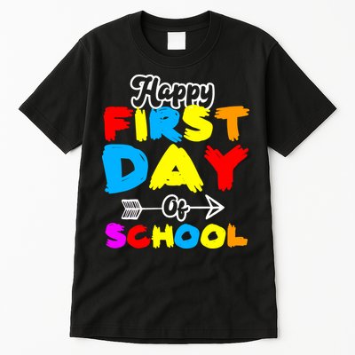 Happy First Day Of School Funny Back To School Tall T-Shirt