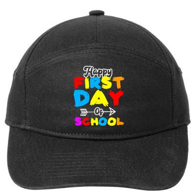 Happy First Day Of School Funny Back To School 7-Panel Snapback Hat