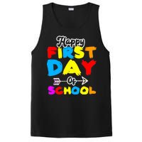 Happy First Day Of School Funny Back To School PosiCharge Competitor Tank