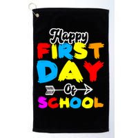 Happy First Day Of School Funny Back To School Golf Towel