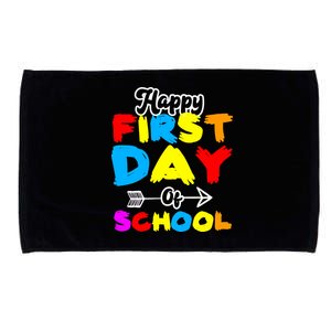 Happy First Day Of School Funny Back To School Microfiber Hand Towel