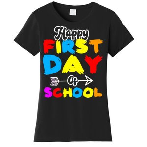 Happy First Day Of School Funny Back To School Women's T-Shirt