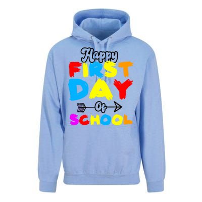 Happy First Day Of School Funny Back To School Unisex Surf Hoodie