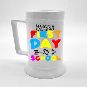 Happy First Day Of School Funny Back To School Beer Stein