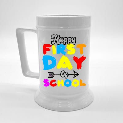 Happy First Day Of School Funny Back To School Beer Stein