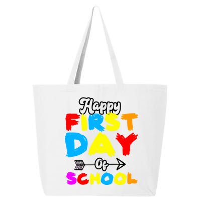 Happy First Day Of School Funny Back To School 25L Jumbo Tote