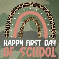 Happy First Day Of School Leopard Rainbow Legacy Tie Dye Trucker Hat