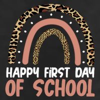 Happy First Day Of School Leopard Rainbow Cool Comfort Performance Bucket Hat