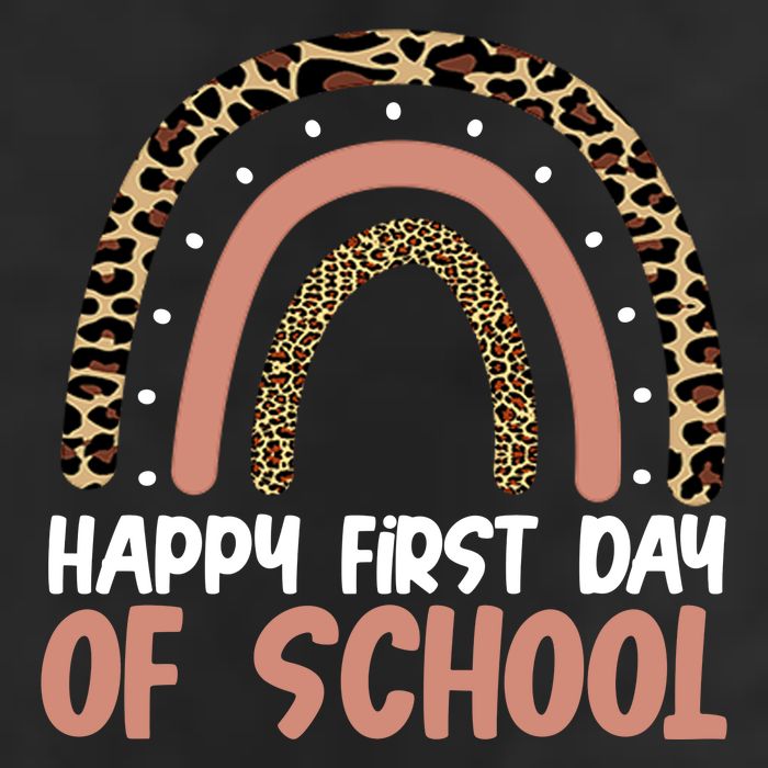 Happy First Day Of School Leopard Rainbow Cool Comfort Performance Bucket Hat