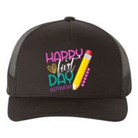 Happy First Day Of School Lets Do This Yupoong Adult 5-Panel Trucker Hat