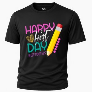 Happy First Day Of School Lets Do This Cooling Performance Crew T-Shirt