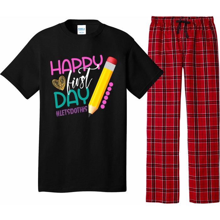 Happy First Day Of School Lets Do This Pajama Set