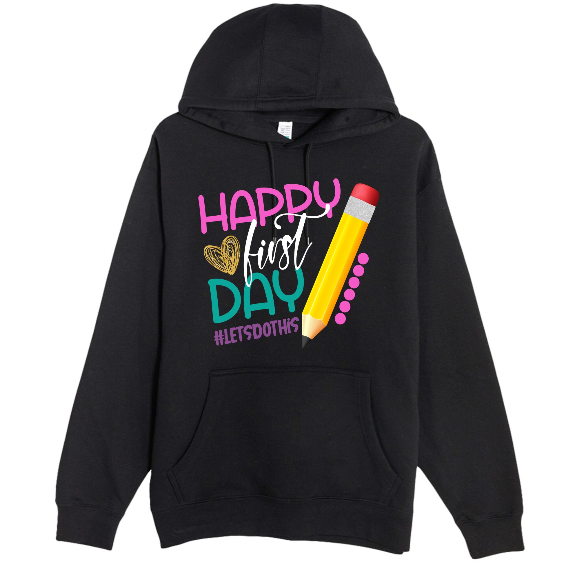 Happy First Day Of School Lets Do This Premium Pullover Hoodie