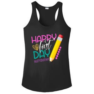 Happy First Day Of School Lets Do This Ladies PosiCharge Competitor Racerback Tank